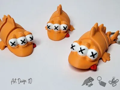 Peixe Articulado Morto de 3 Olhos de Os Simpsons - Juntas Fortes 