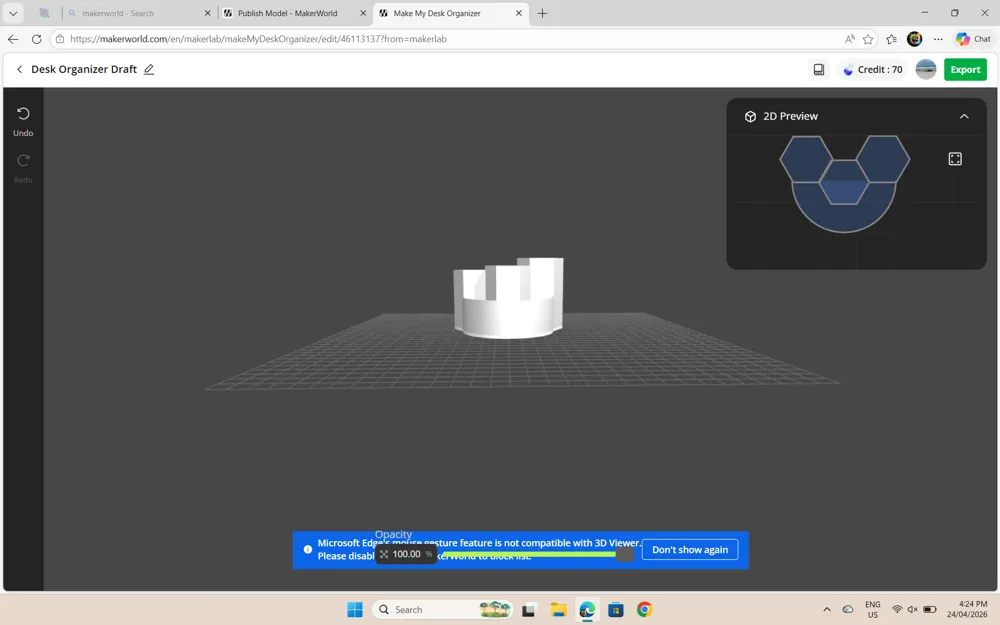 Simple Desk Organiser - Free 3D Print Model - MakerWorld