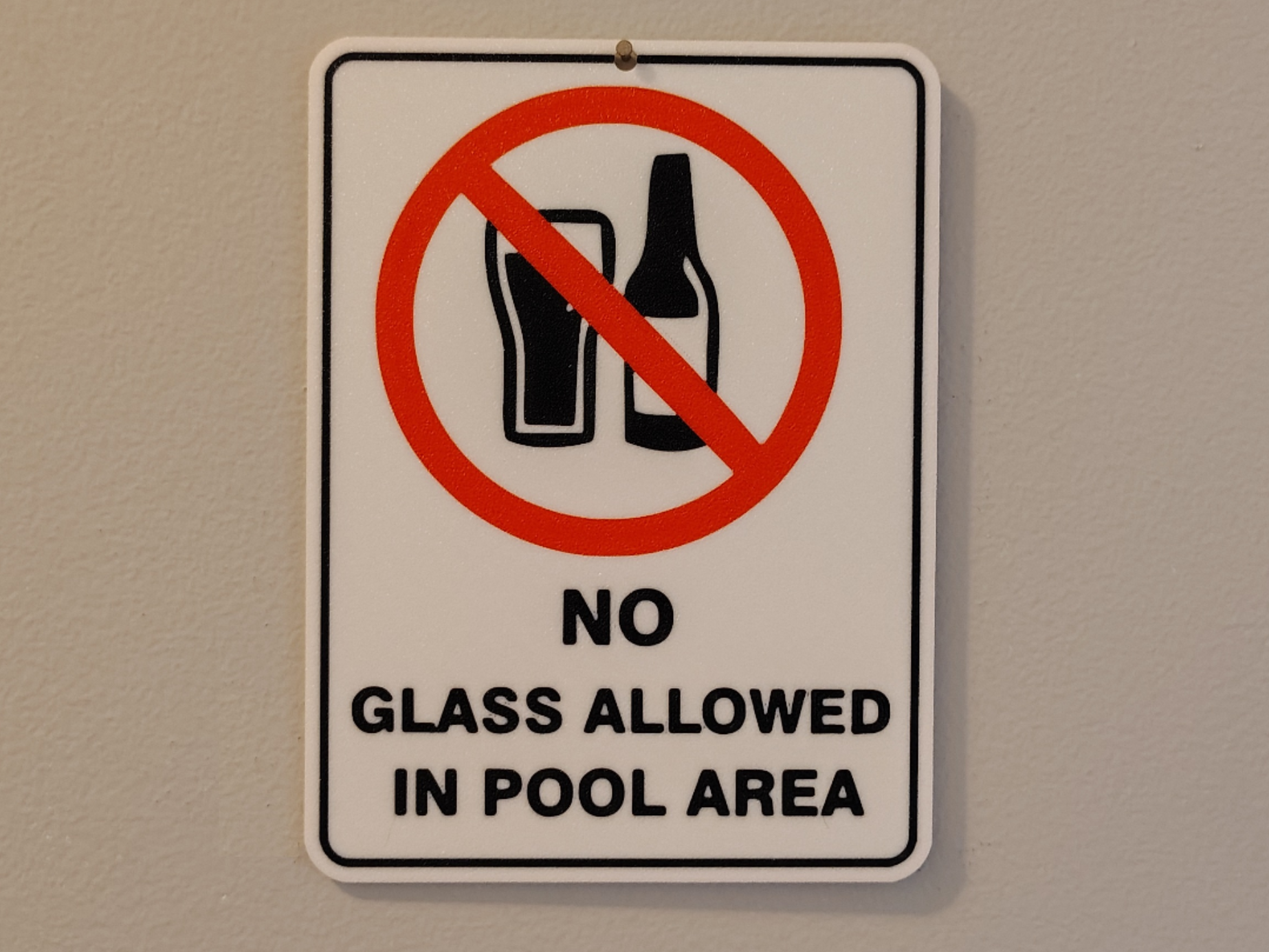 Pool Safety sign with opt stand ( AMS / no AMS)