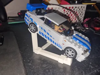 Speed Champions Car Stand Nissan GTR 2F2F L3GO