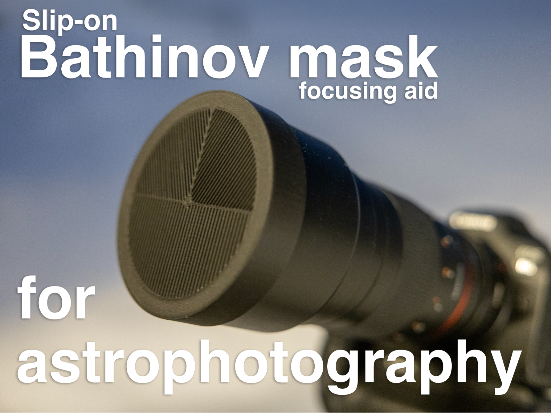 Bahtinov Mask for Astrophotography - Several sizes