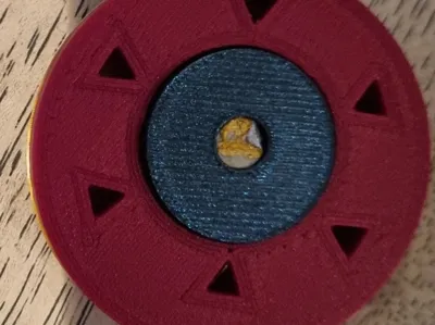 Spin coin print in place.