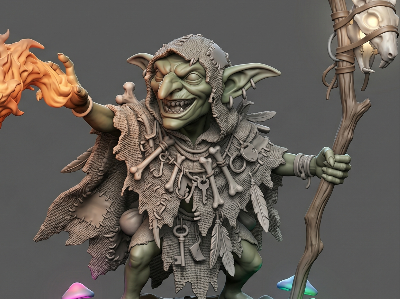 Goblin Shaman – Mischievous Spellcaster (D&D)