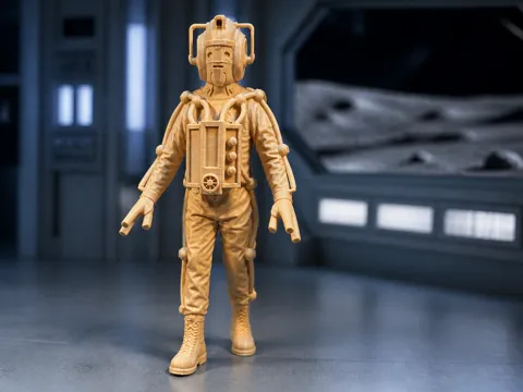 Figura decorativa: Cyberman 1967 (Moonbase / Tomb) – Doctor Who 1:10 — referencia de MakerWorld