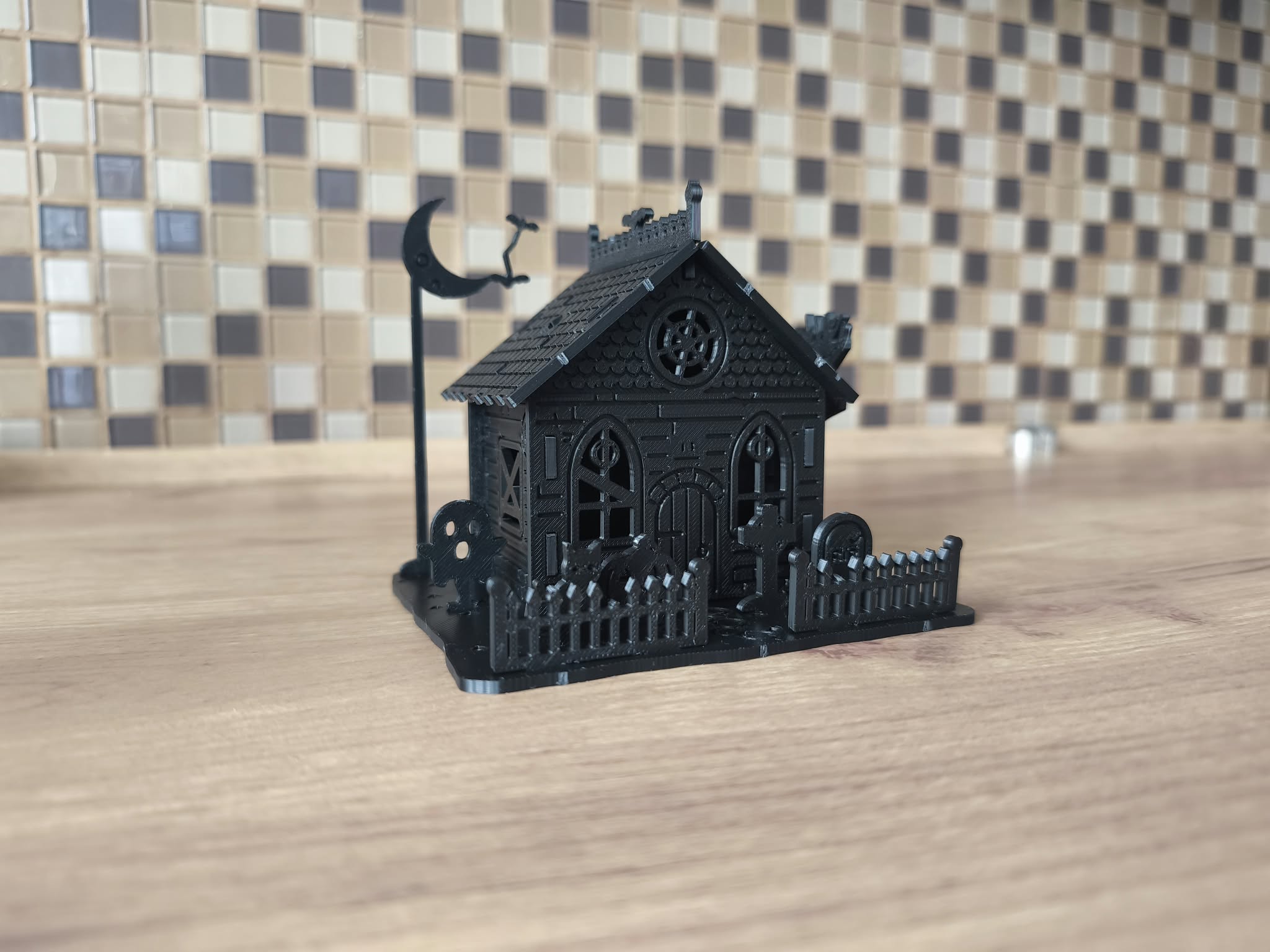 Haunted House Kit Card – Halloween Assembly Model - Free 3D Print Model ...