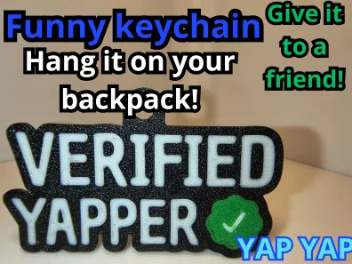 "Verified yapper" keychain