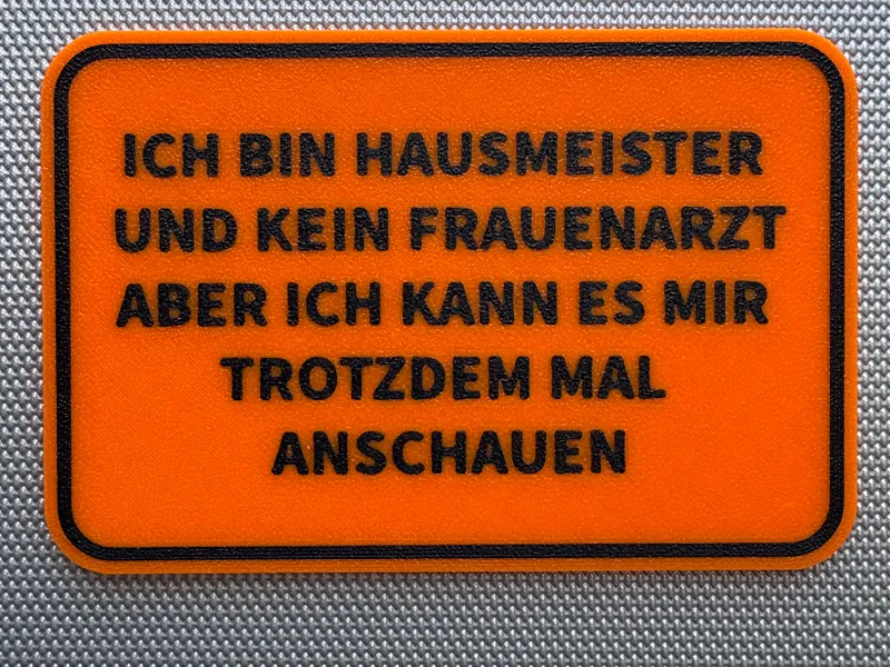 Hausmeister Spruch