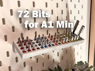 IKEA Skadis bit holder for 72 bits
