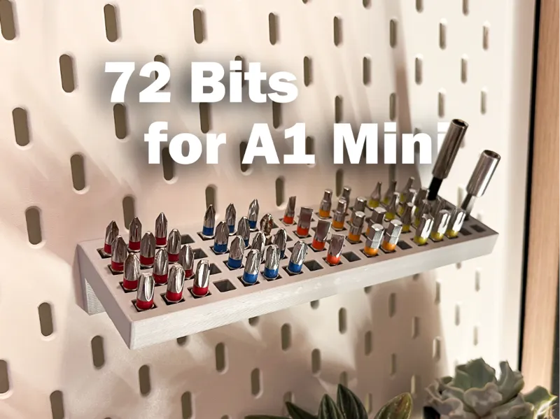 IKEA Skadis bit holder for 72 bits