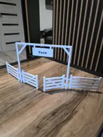 Modular Toy Farm Fence Set