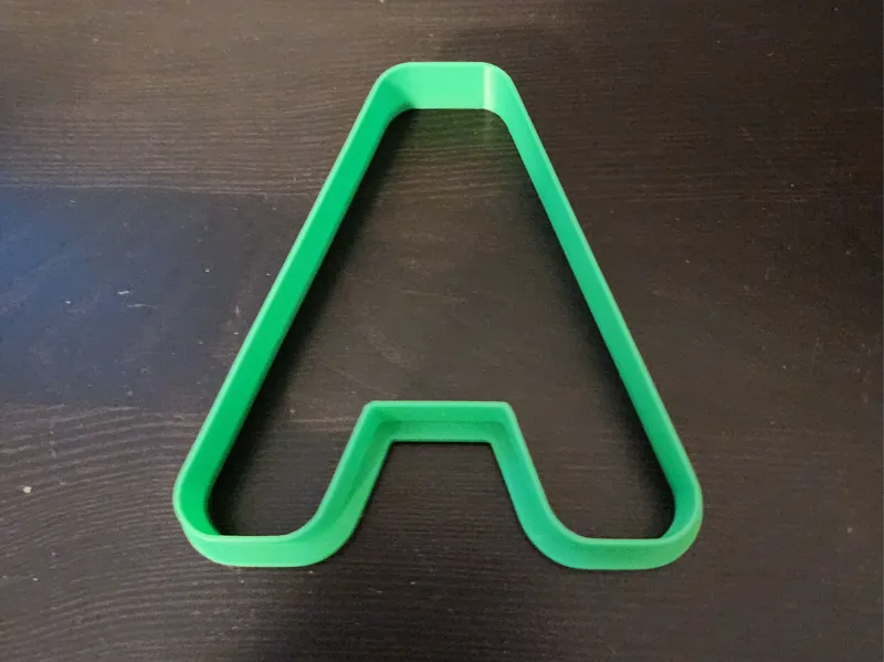 Letter A Cookie Cutter - No Inner Triangle