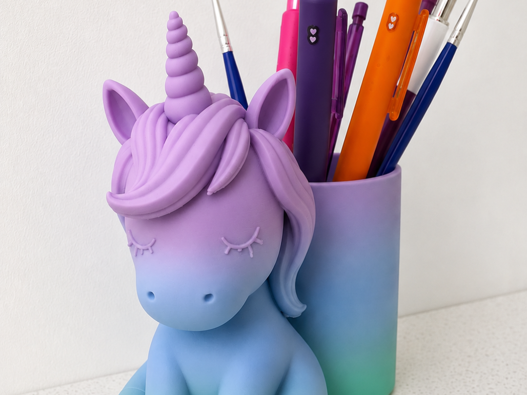 Cute Unicorn Pencil Holder|No AMS|Desk Organizer
