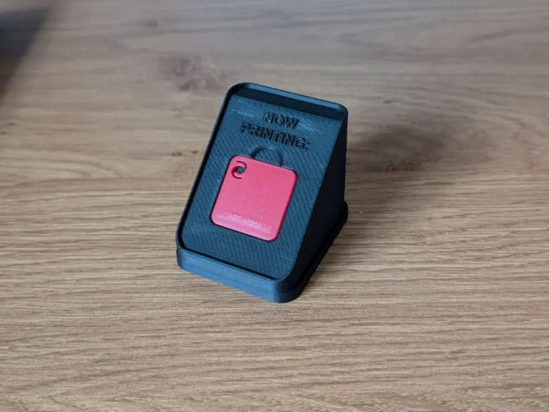 now printing swatch holder for bambulab a1 mini