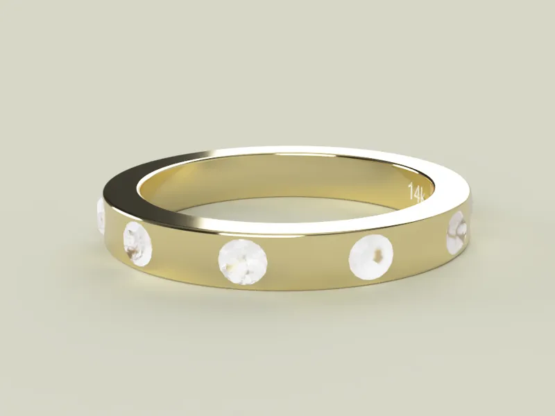 Diamond Ring – Elegant Gold-Inspired Design