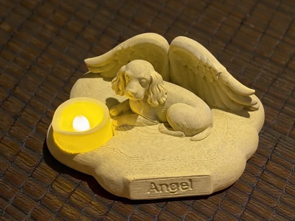 Angle Cocker Memorial de Cocker Ángel en Nube - Modelo de impresión 3D gratuito ...