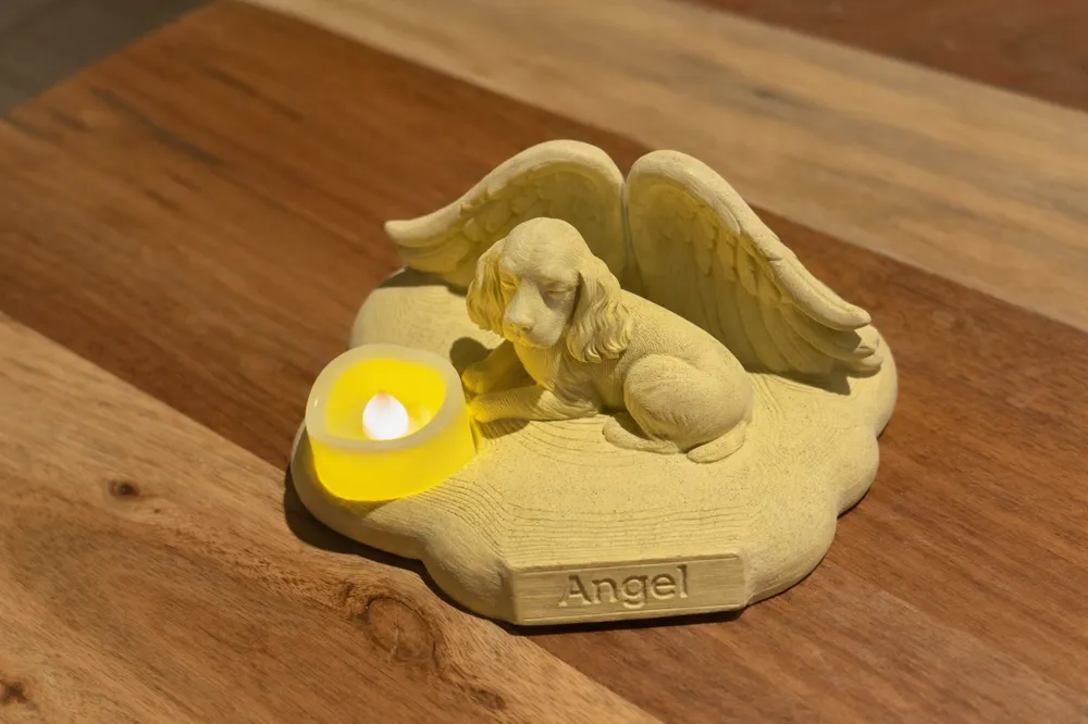 Angle Cocker Engel Cocker auf Wolken-Denkmal – Kostenloses 3D-Druckmodell – MakerWorld