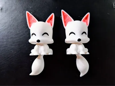 Cute Flexi Fox Magnet
