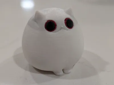 Sitting Creepy Cat from Manga
