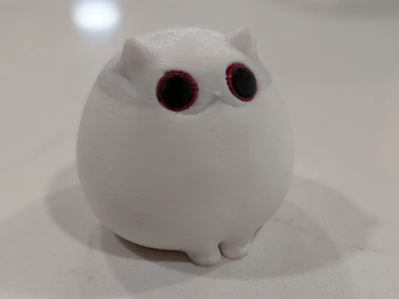 Sitting Creepy Cat from Manga