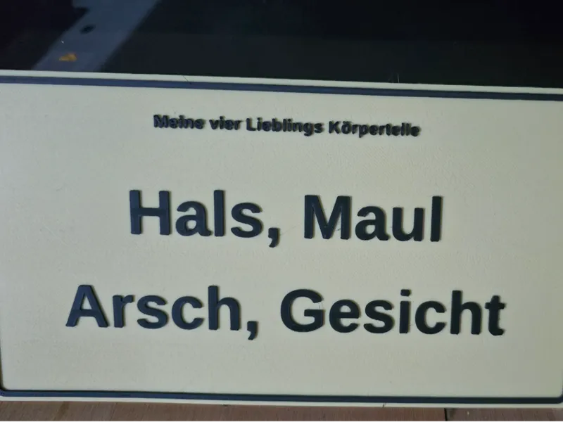 Hals, Maul, Arsch, Gesicht