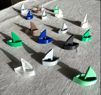 Boat board game pawn