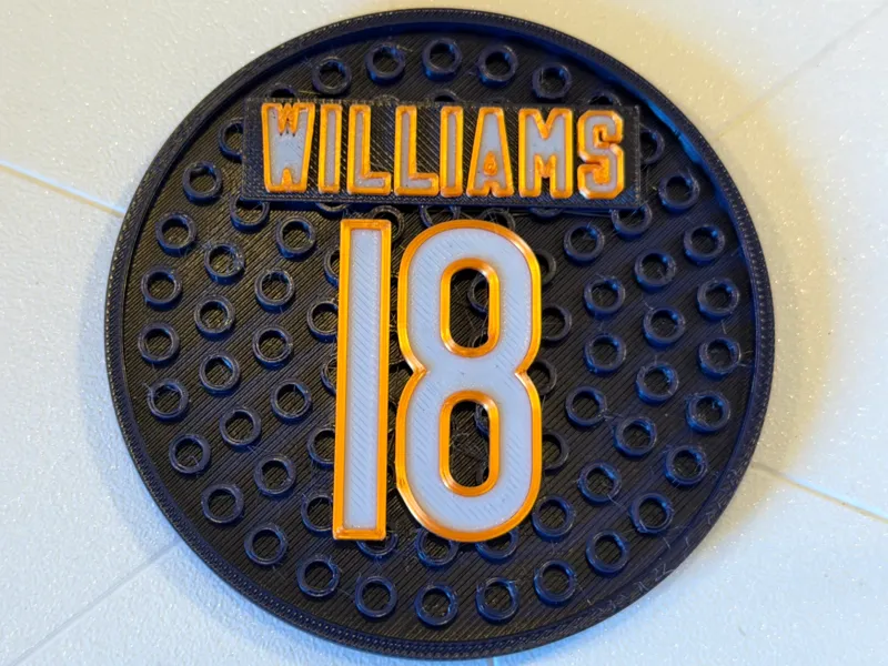 Caleb Williams Chicago Bears NFL Jersey Coaster