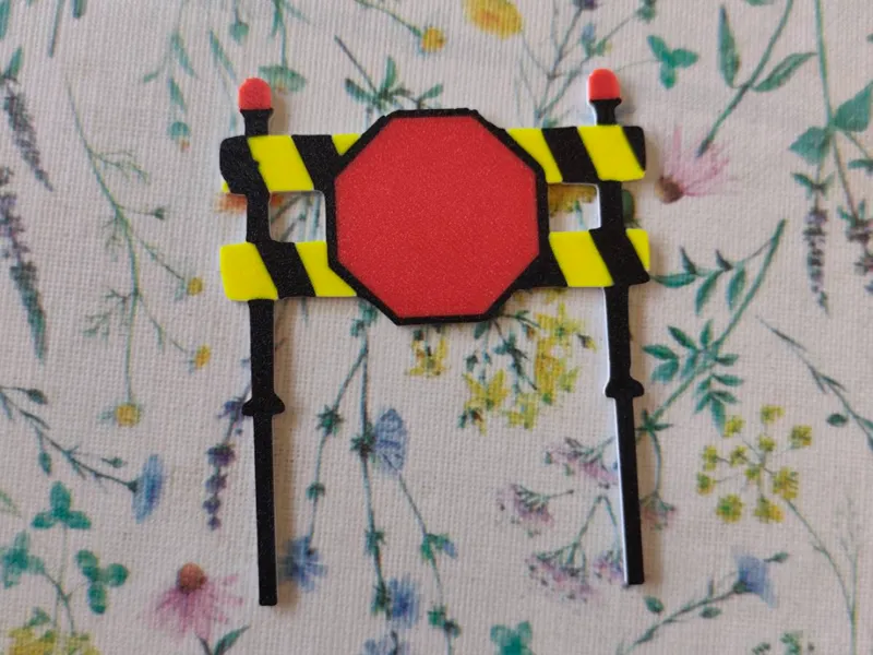 Construction stop sign
