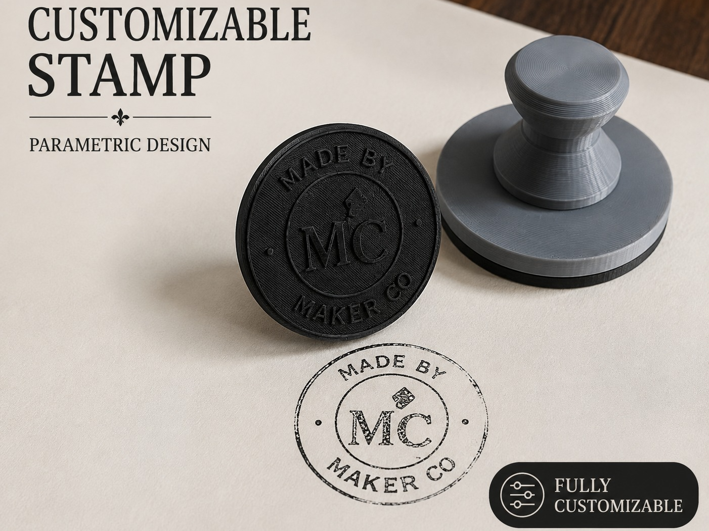 Customizable Maker's Mark Seal Stamp - 1