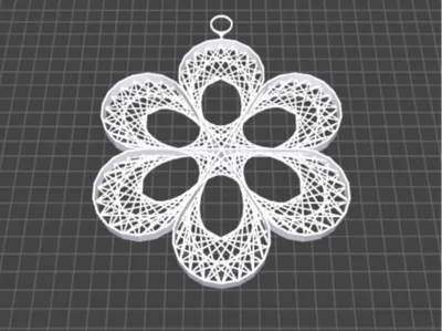 String Suspending Flower