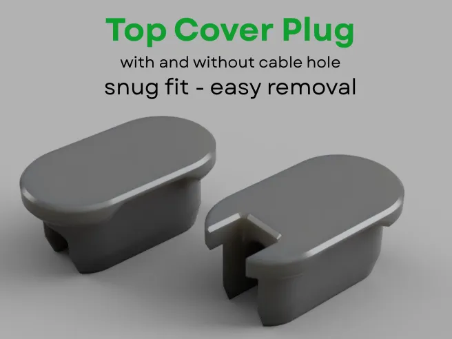 Top Cover Plug P1S with/without cable hole 