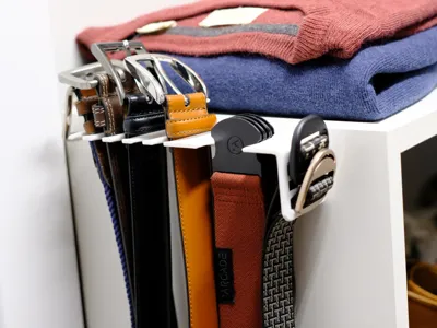 Multi-Style Wall Mount Belt Organizer / Hanger