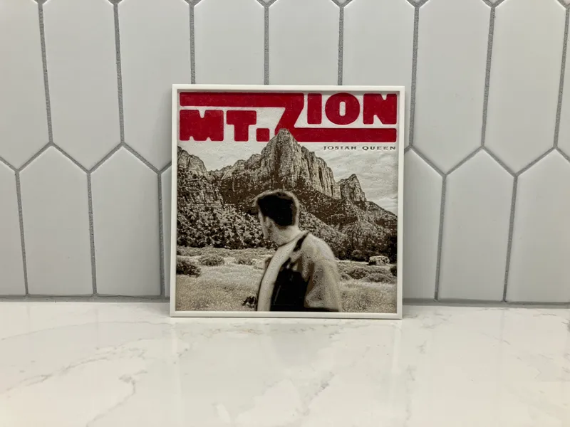 Josiah Queen: Mt. Zion Album Cover HueForge