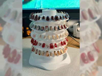 Stackable Nail Organizer Tower