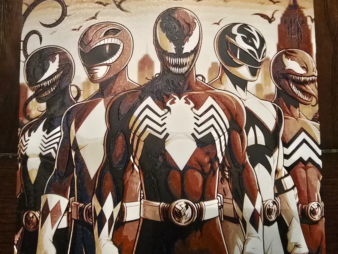 Venom Rangers Mashup - Hueforge - Free 3D Print Model - MakerWorld