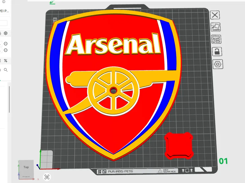 Arsenal Clock Face 