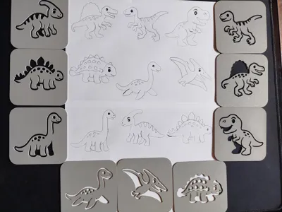 Dinosaur Drawing Templates