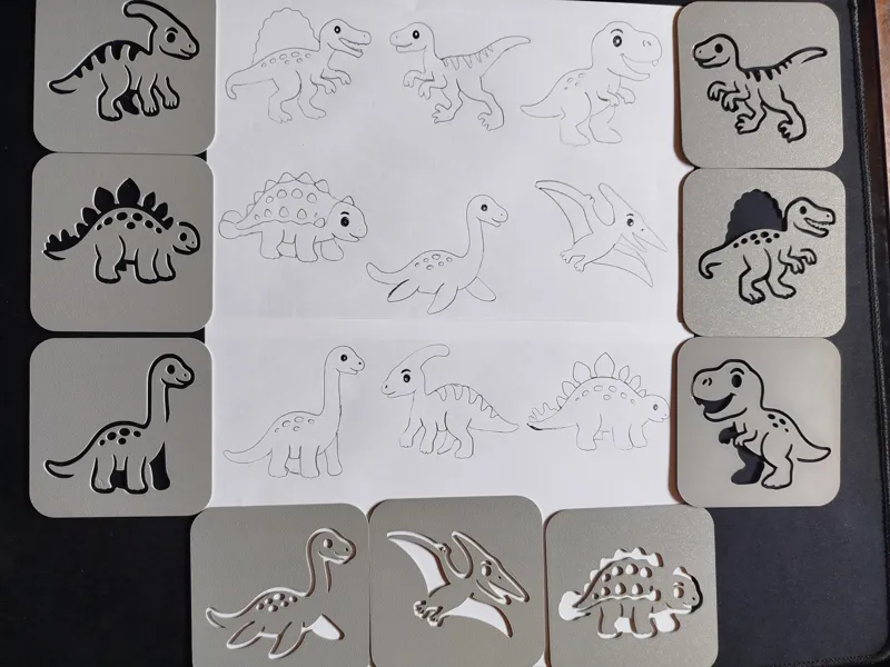 Plantillas de dinosaurios para dibujar