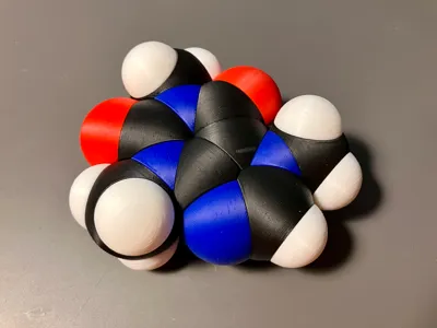 Caffeine - Space Filling Model