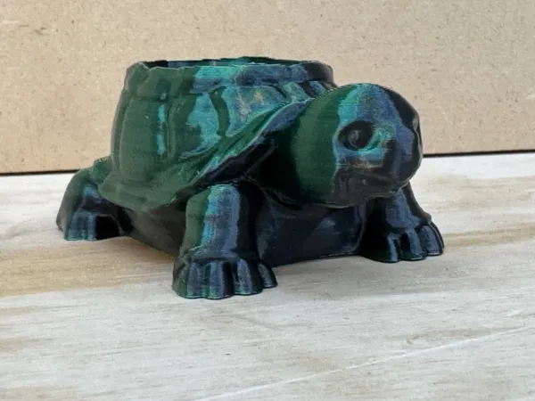 Pot de fleurs tortue