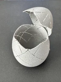Empty Egg with Textured Exterior - w/ pause to fill it