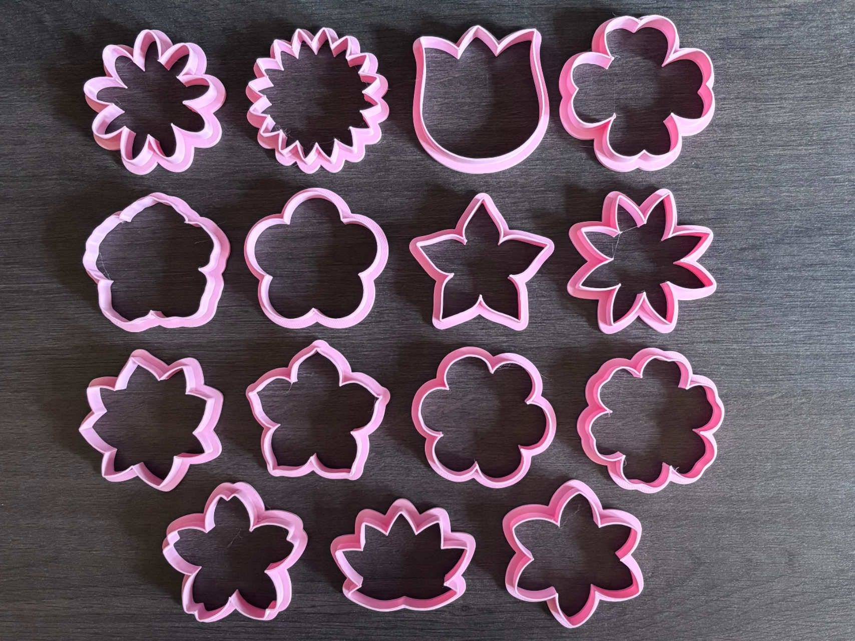 flowers cookie cutters (15x cute minis set)