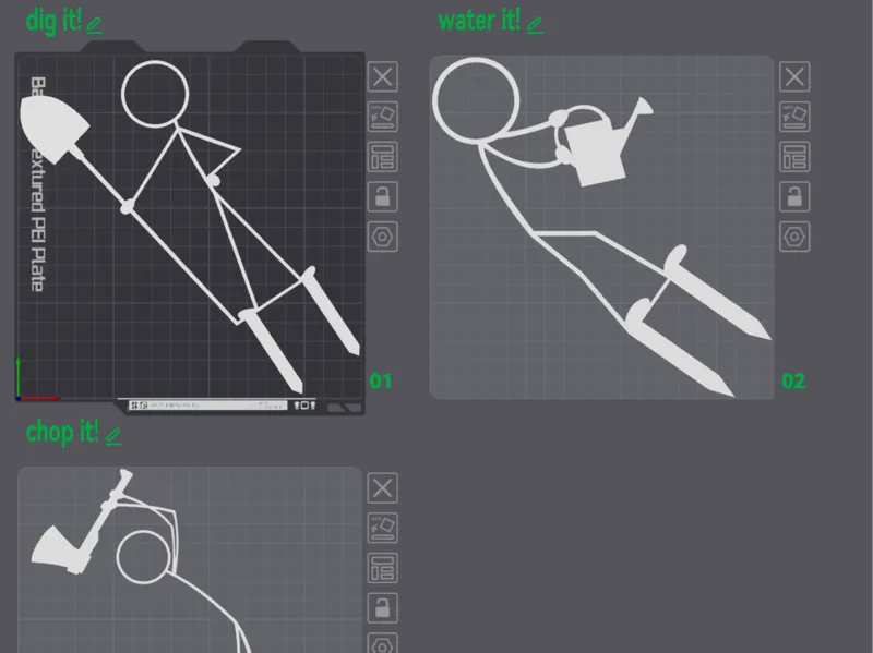 Stickman plant support