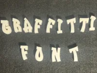 Police graffiti - alphabet complet et chiffres 0-9 — photo 2