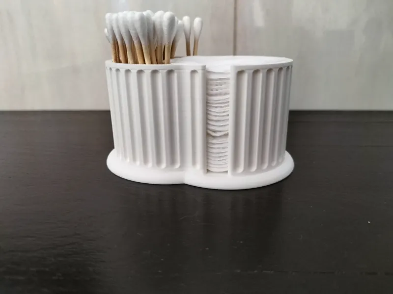 Cotton Pad and QTip Holder roman pillar
