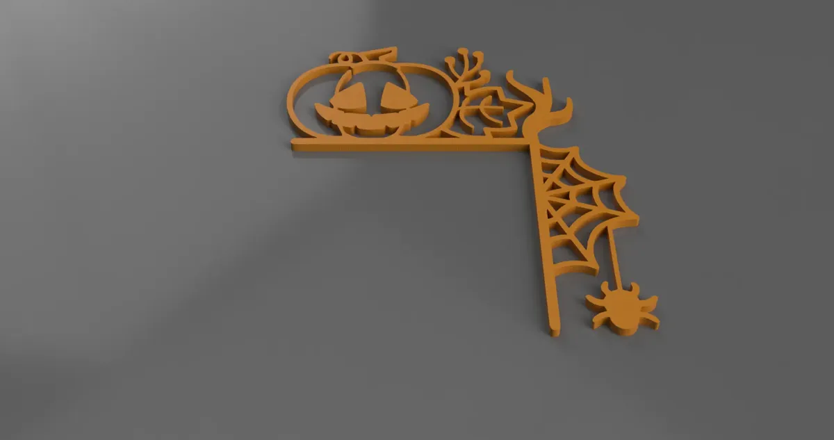 Décor de coin de porte Halloween