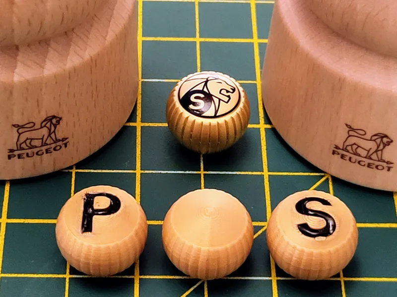 Peugeot Salt and Pepper Mill Buttons M6 Thread
