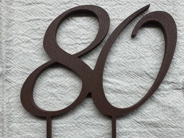 Topper de gâteau '80'