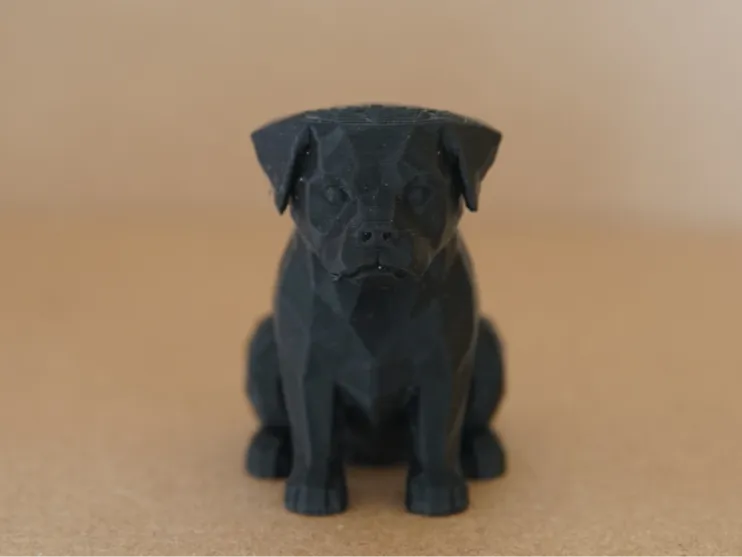 Rottweiler decorative statue.