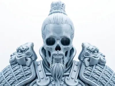 Skull Warrior Bust