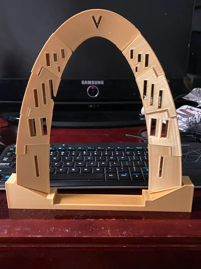 Gateway Arch Inspired Arch Building Puzzle
